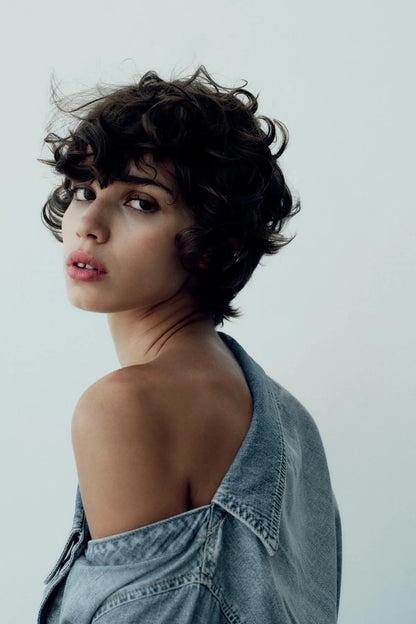 Asymmetric Denim Shirt