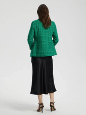 Plaid Tweed Blazer