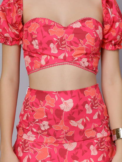 Pom Pom Ruffle Two Piece Set