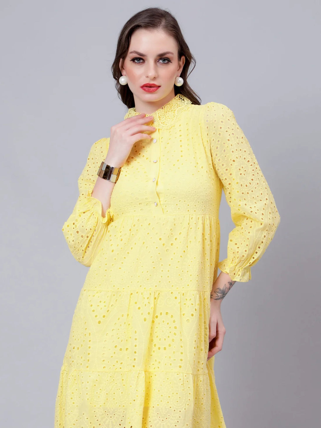 Hollow Hook Chicken Dress