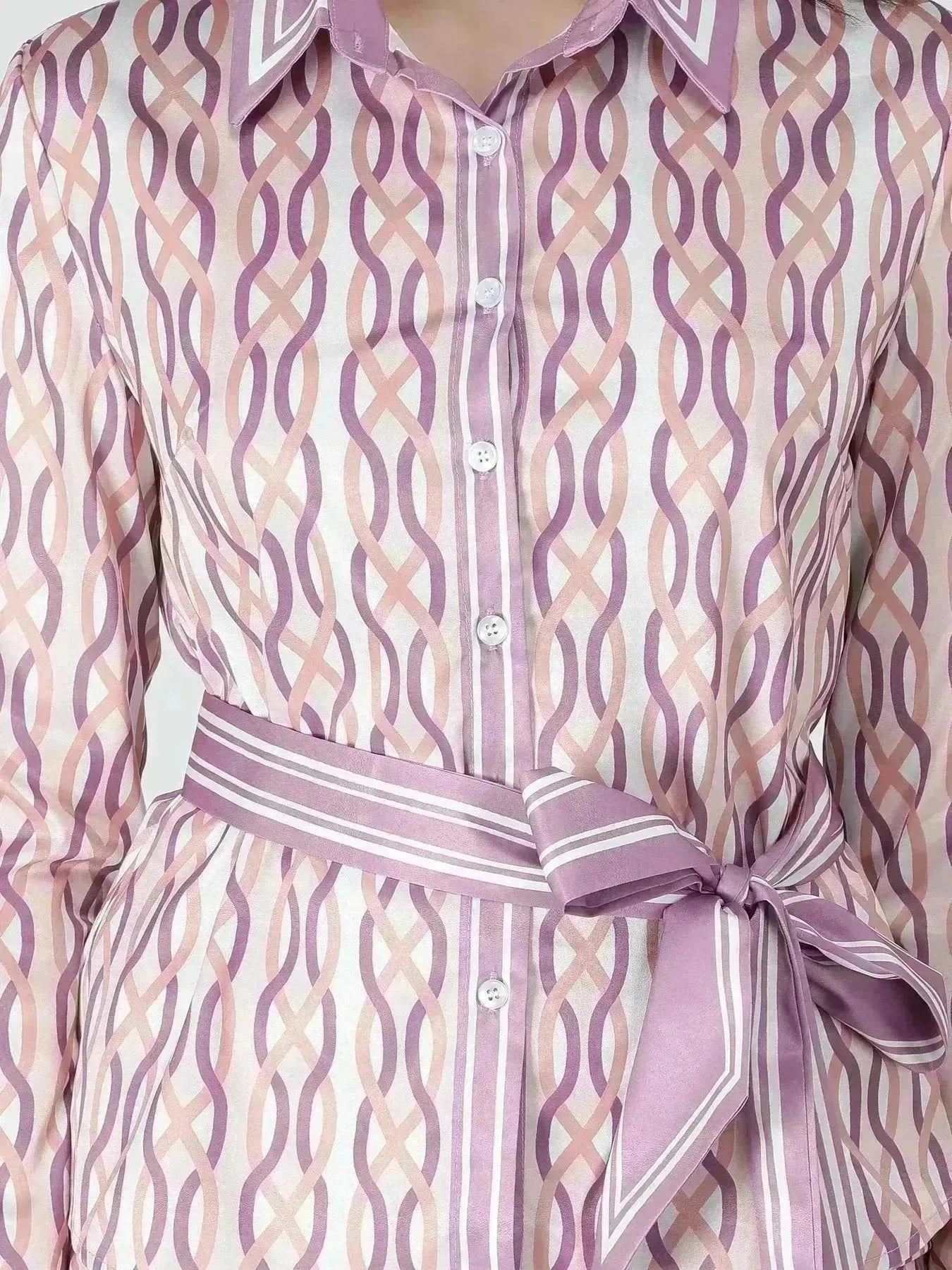 Chain Print Two-Piece Set