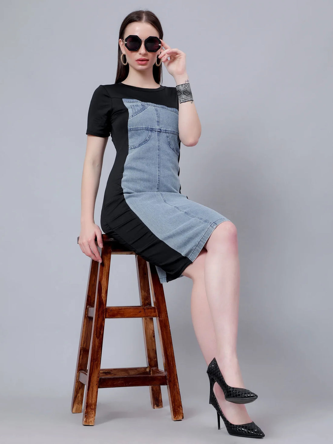 Chic Casual Denim Dress