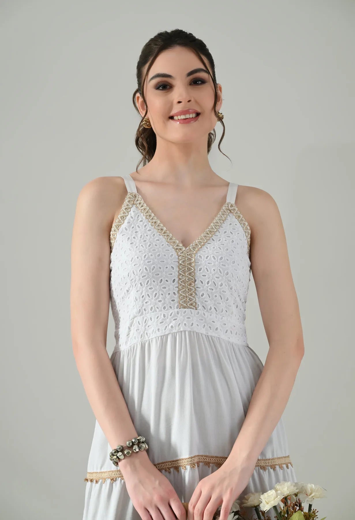 Schiffli Breeze Short Dress