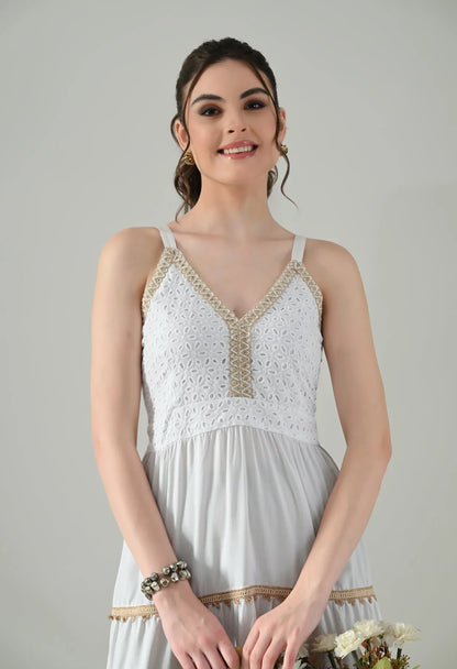 Schiffli Breeze Short Dress