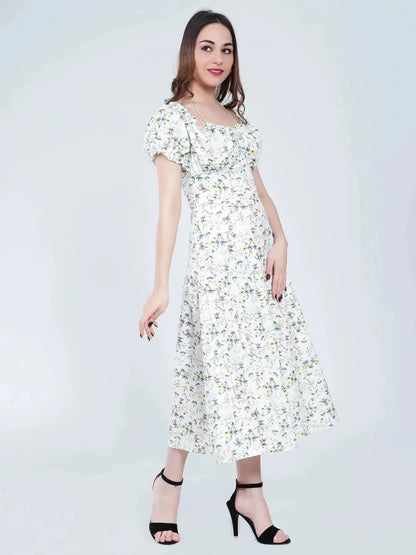 Ditsy Flower Print Dress