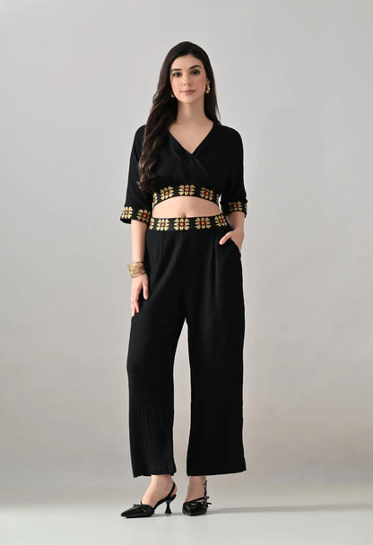 Embroidered Two-Piece Set