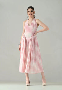 Checkmate Charm Midi Dress