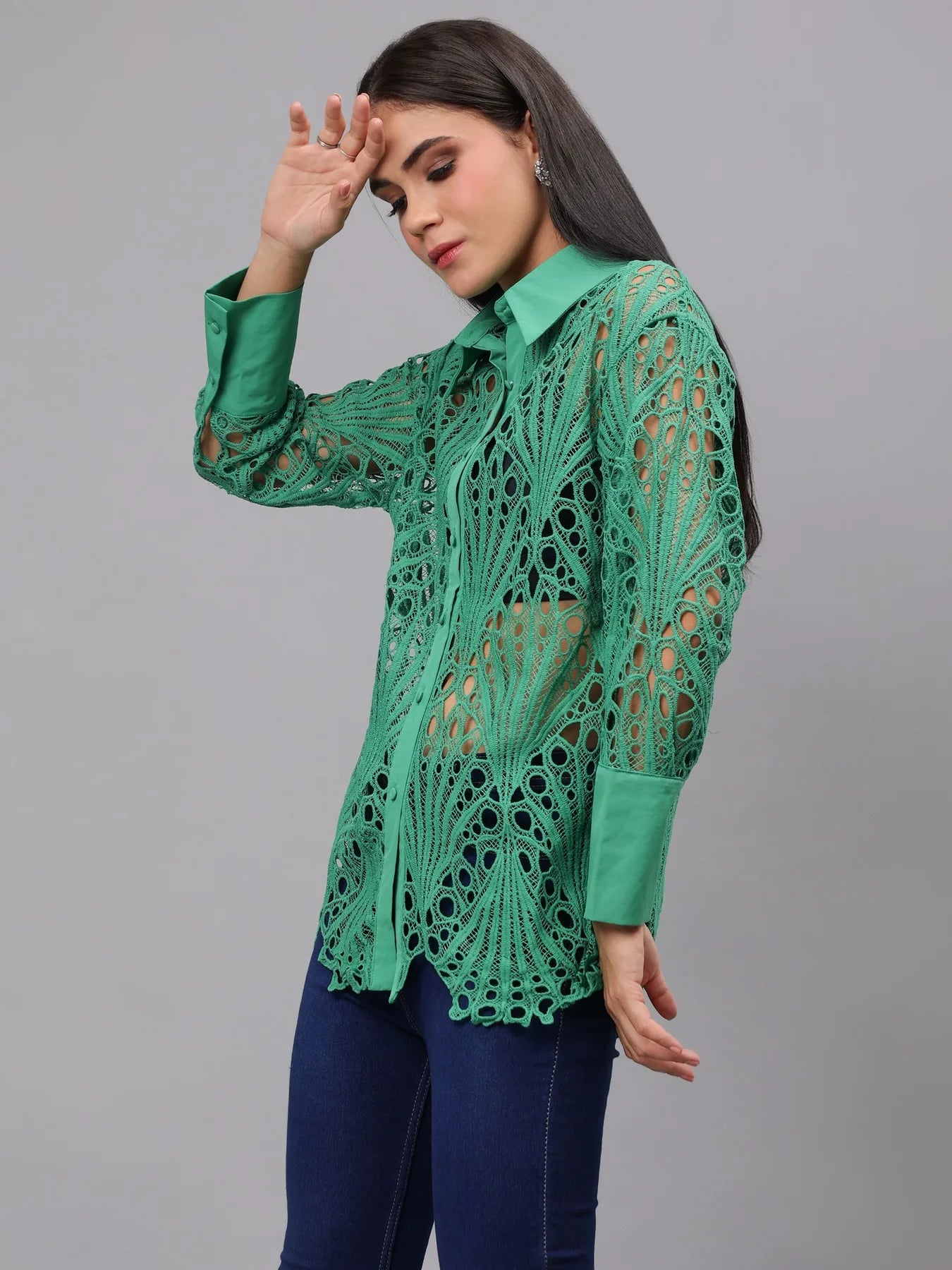 Lace Oversize Shirt