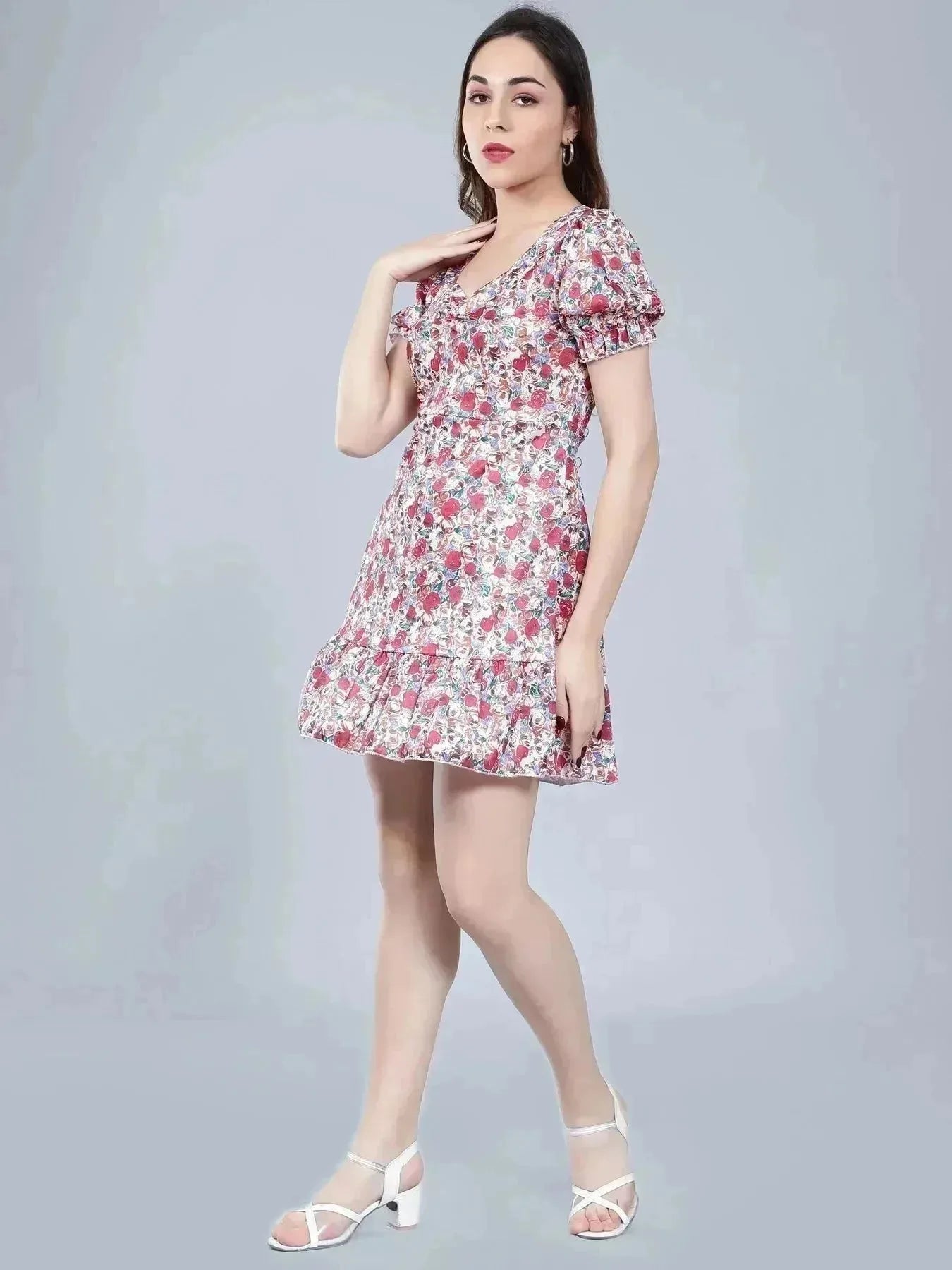 Floral A-Line Dress