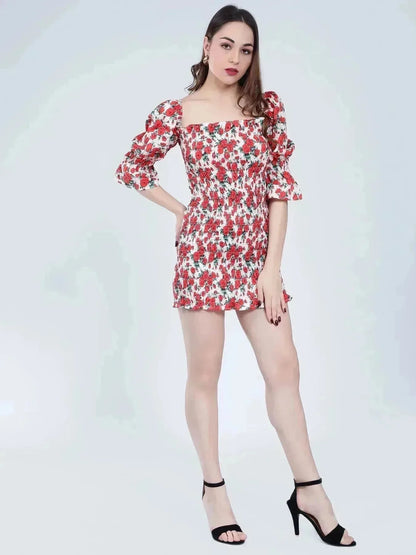 Floral Fitted Dress