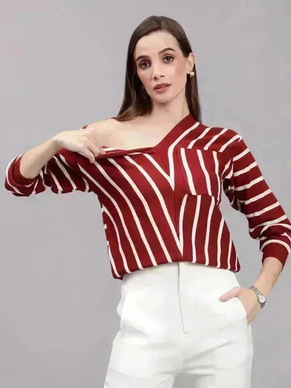 Striped Knitted Pullover