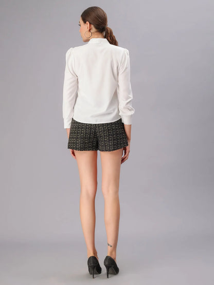 Satin Front Tie-Up Top