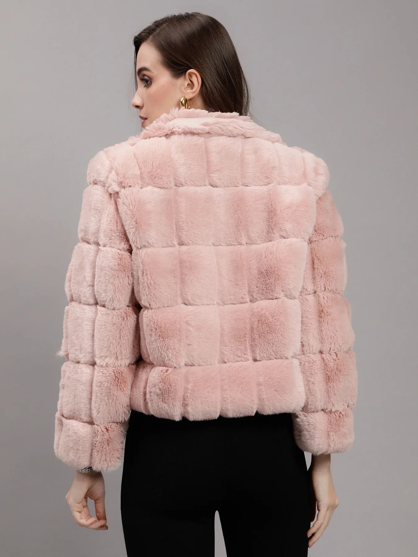 Faux Rabbit Fur Coat