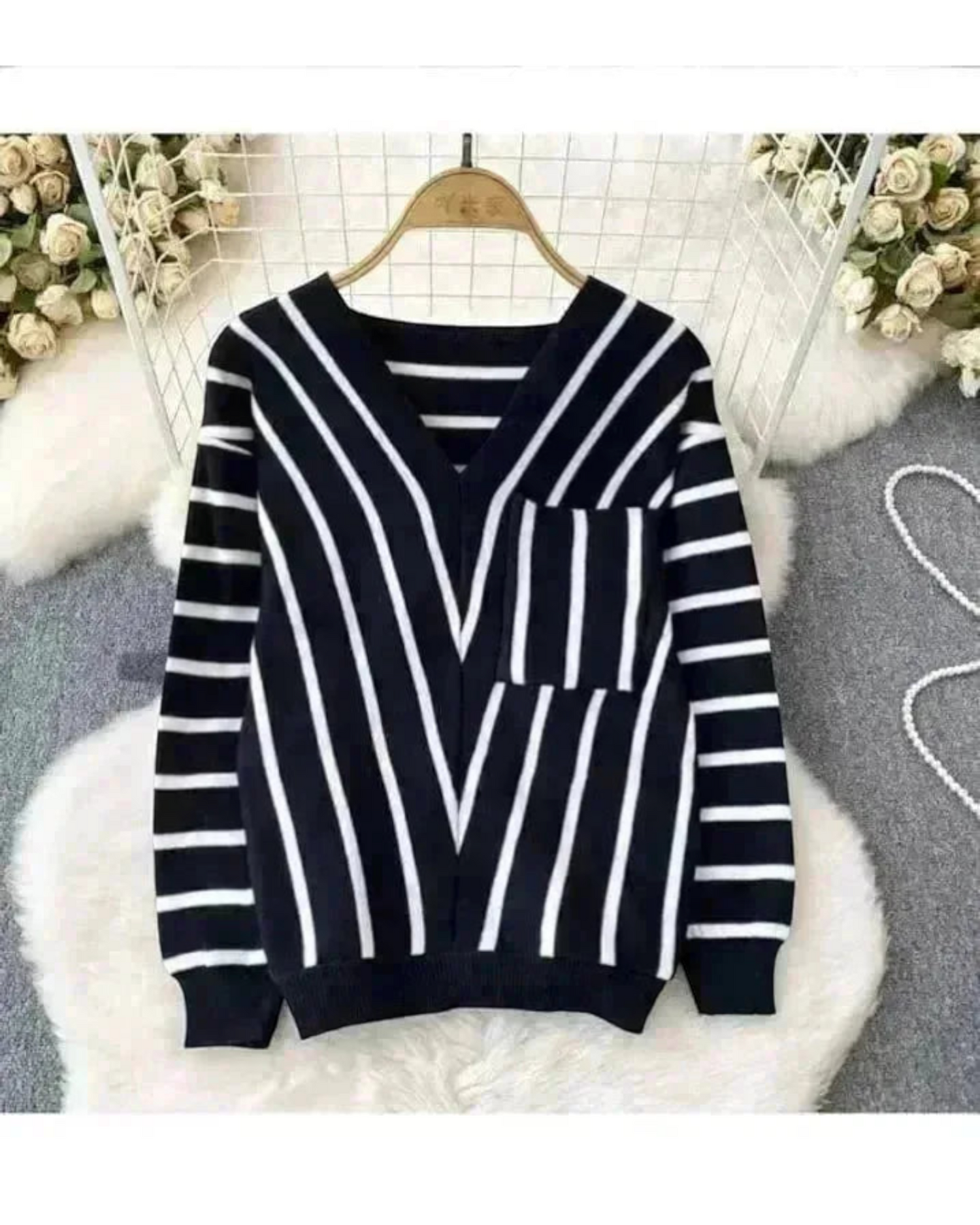 Striped Knitted Pullover