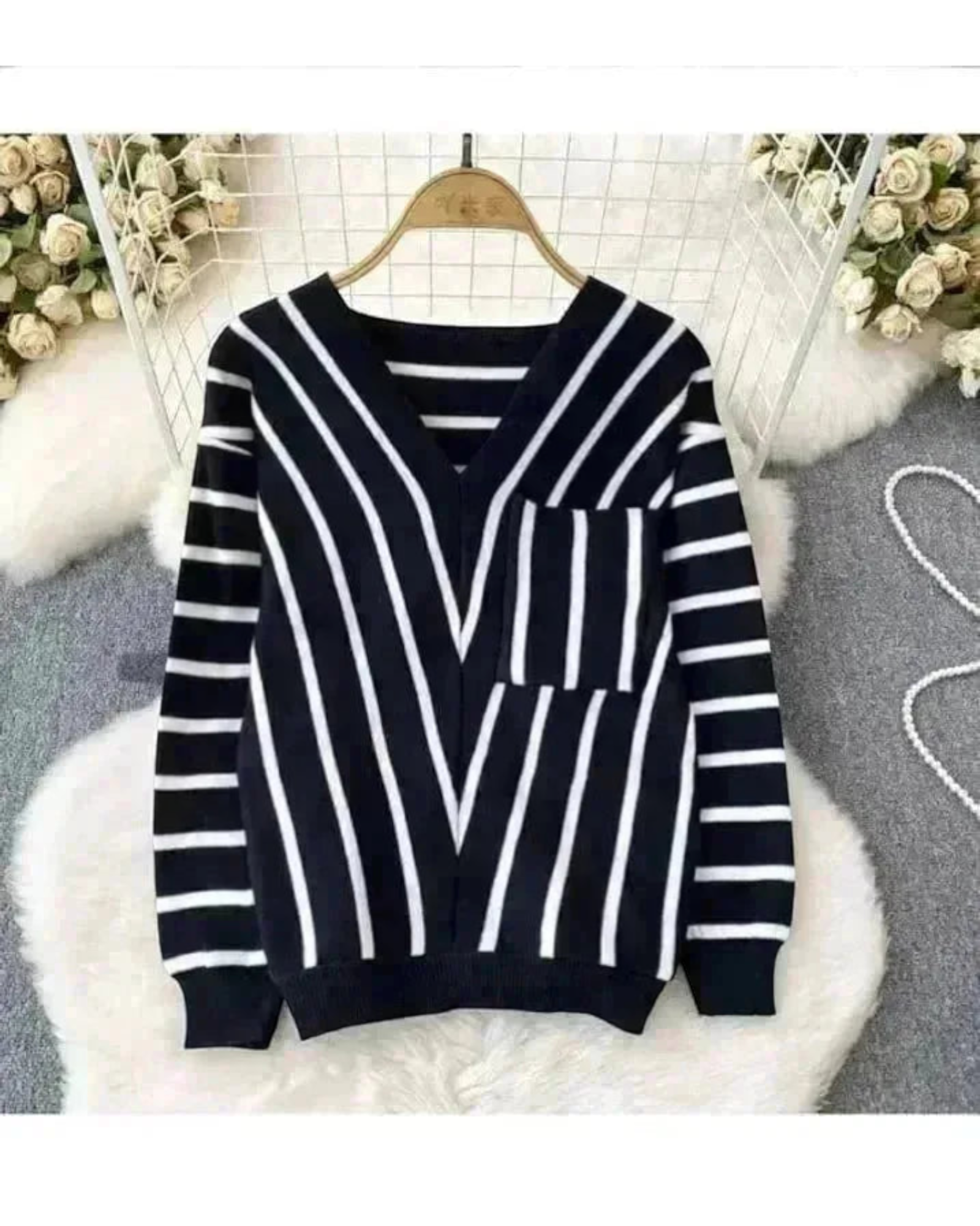 Striped Knitted Pullover