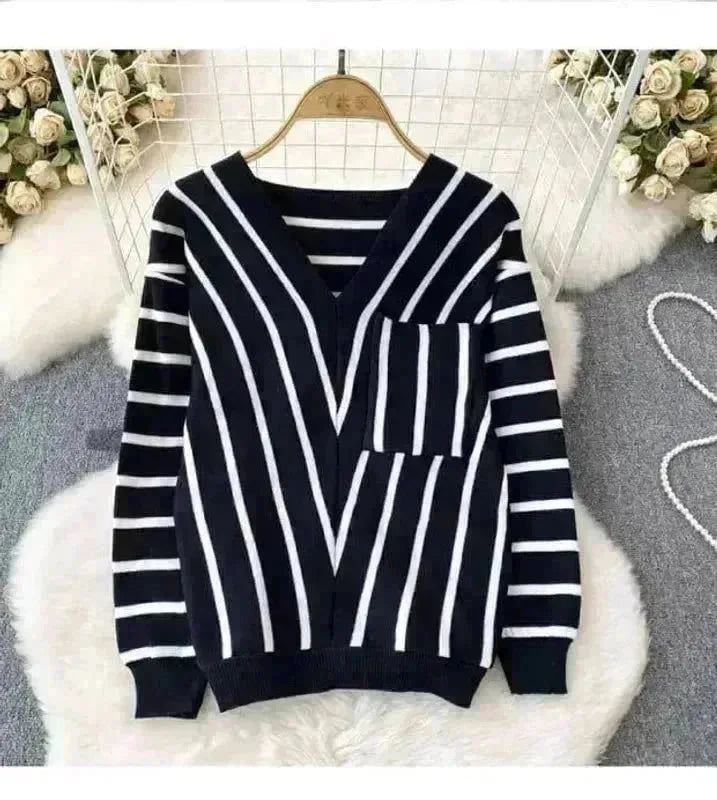 Striped Knitted Pullover