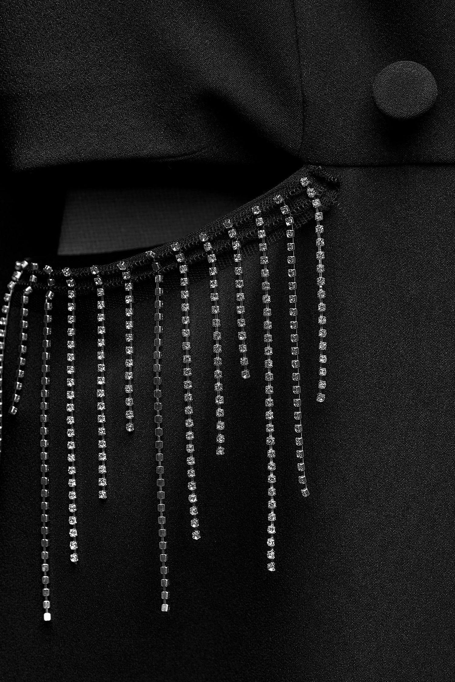 Rhinestones Cut-Out Playsuit