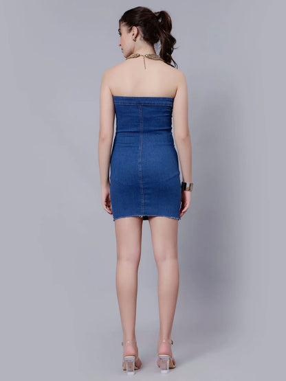 Bodycon Denim Tube Dress