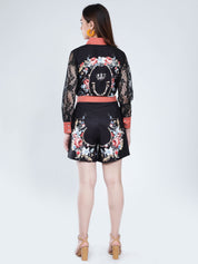 Vintage Floral Two-Piece Set