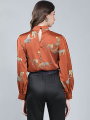 Leopards Print Blouse