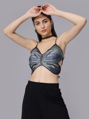 Sexy Butterfly Backless Tank Top