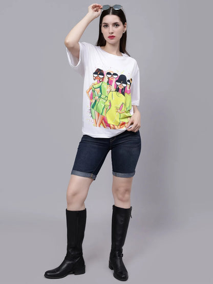 Girl Gang Graphic Oversized T- Shirt