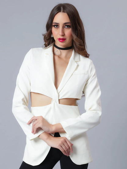 Cut-Out Blazer
