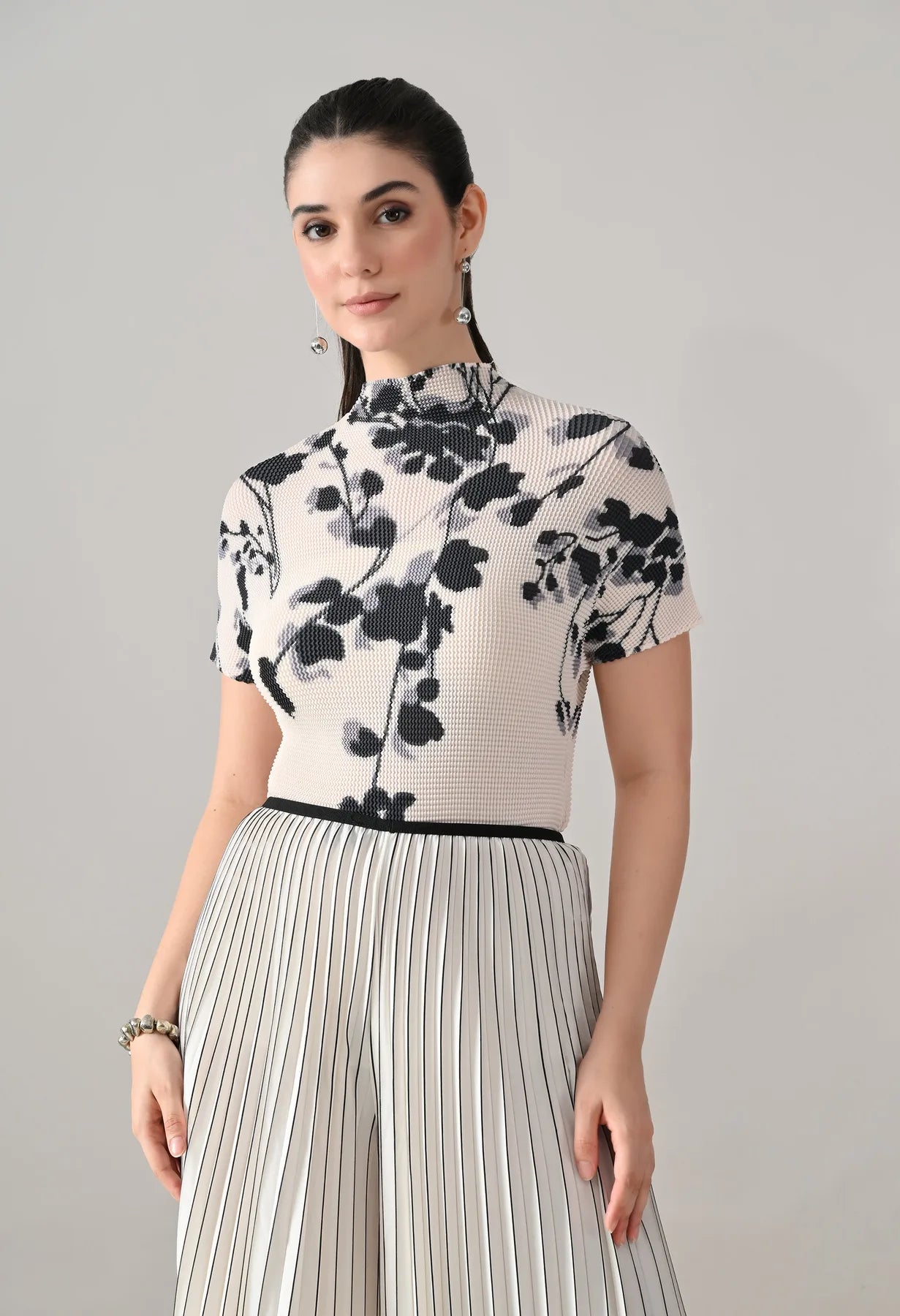Textura Pleated Two-Piece Set