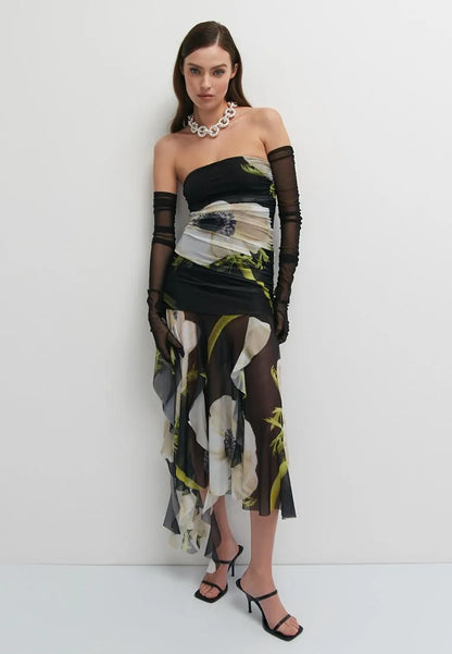 Tube Mesh Tulle Dress