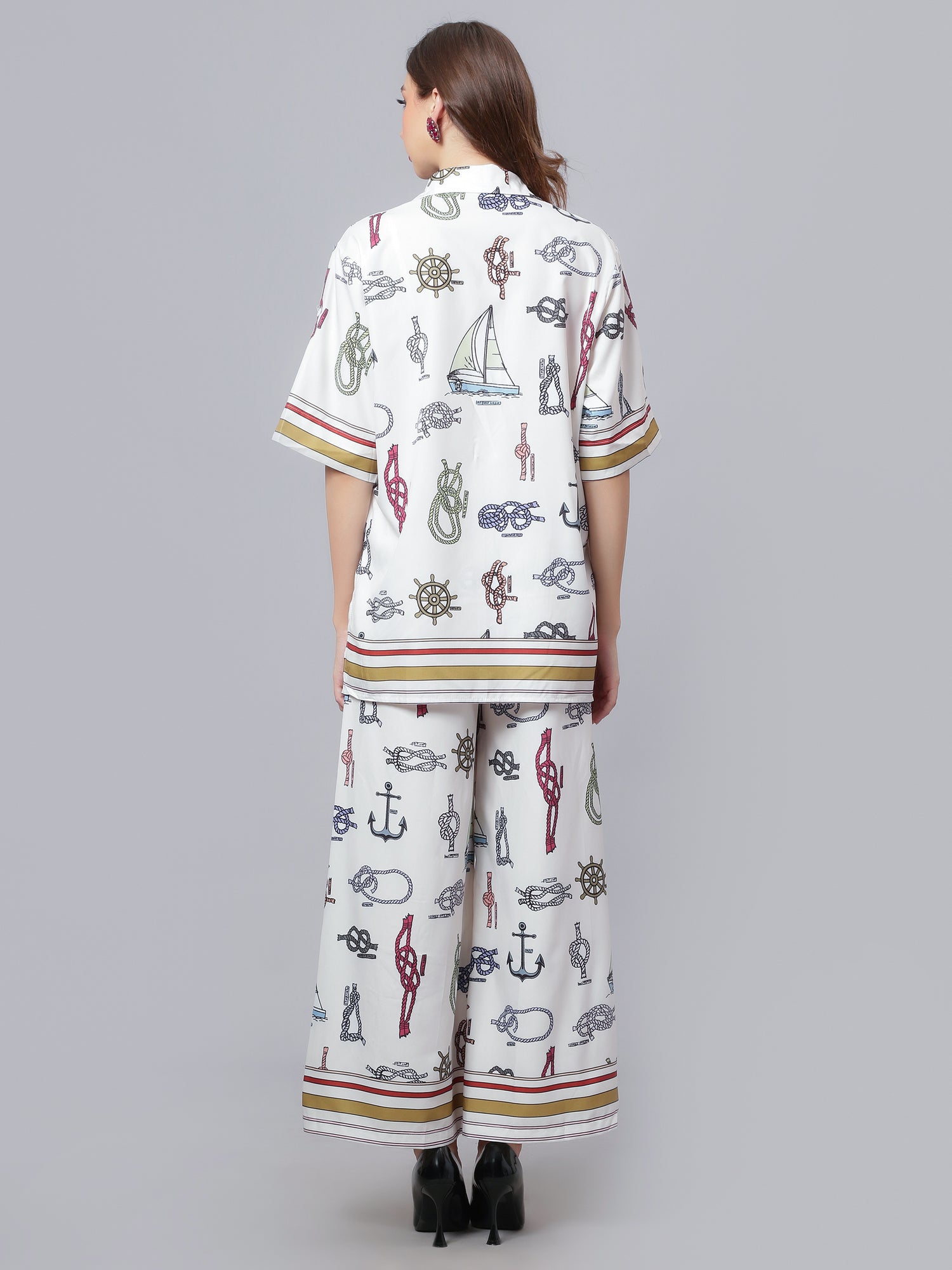 Sail Away Printed Two-Piece Set