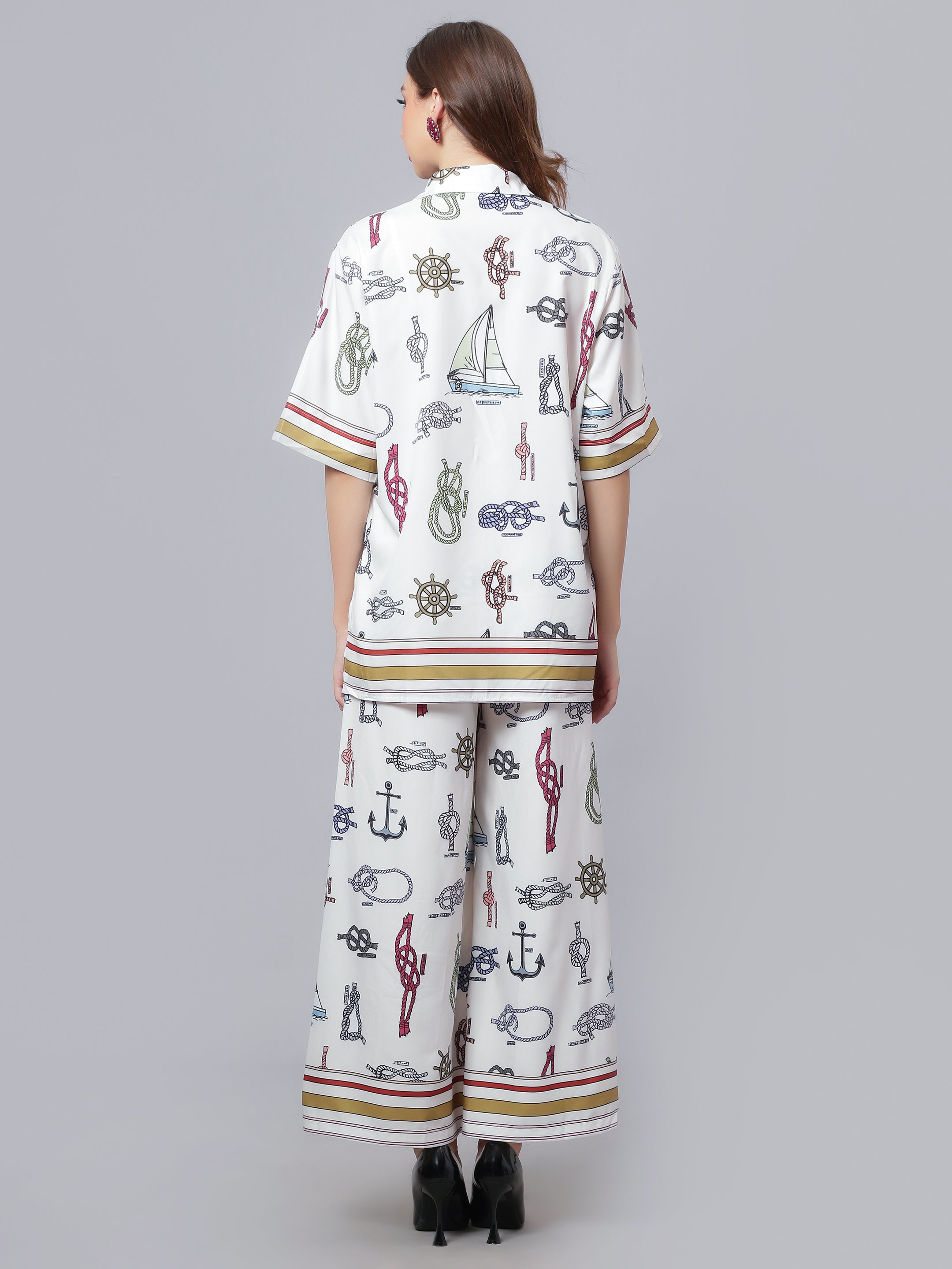 Sail Away Printed Two-Piece Set