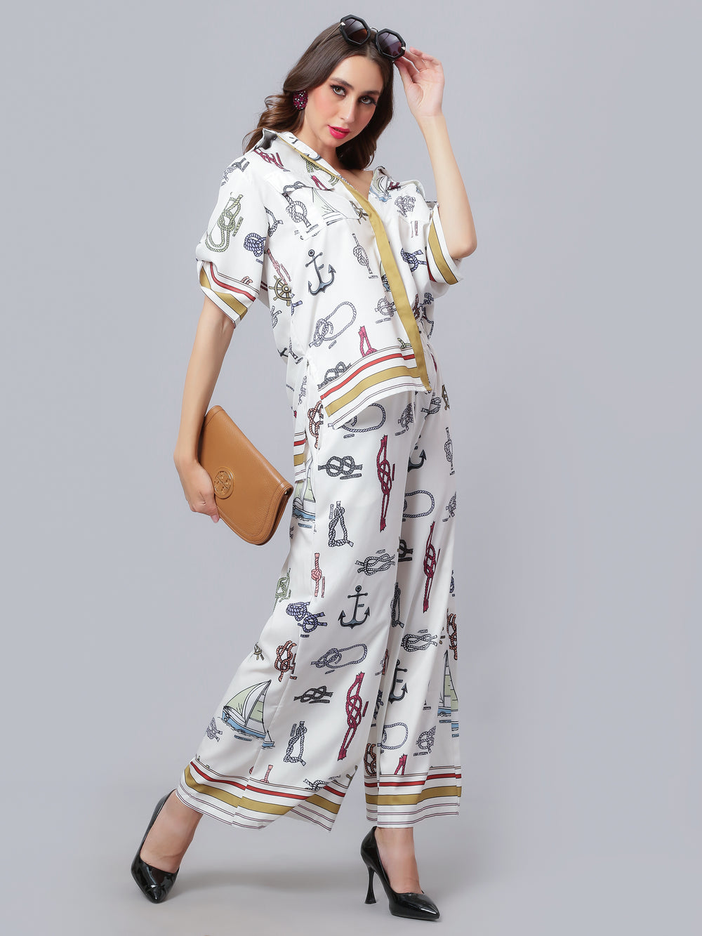 Sail Away Printed Two-Piece Set