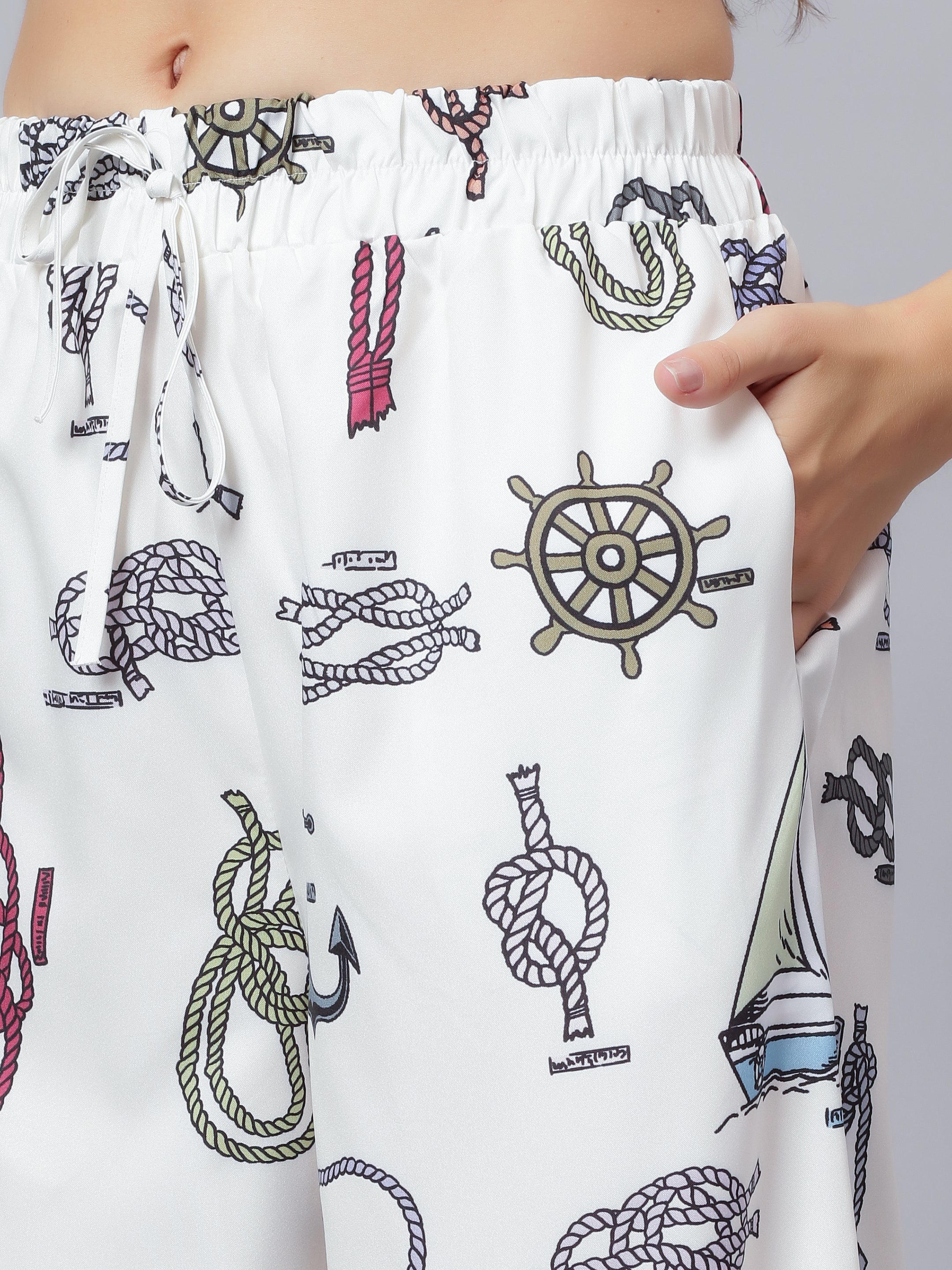 Sail Away Printed Two-Piece Set