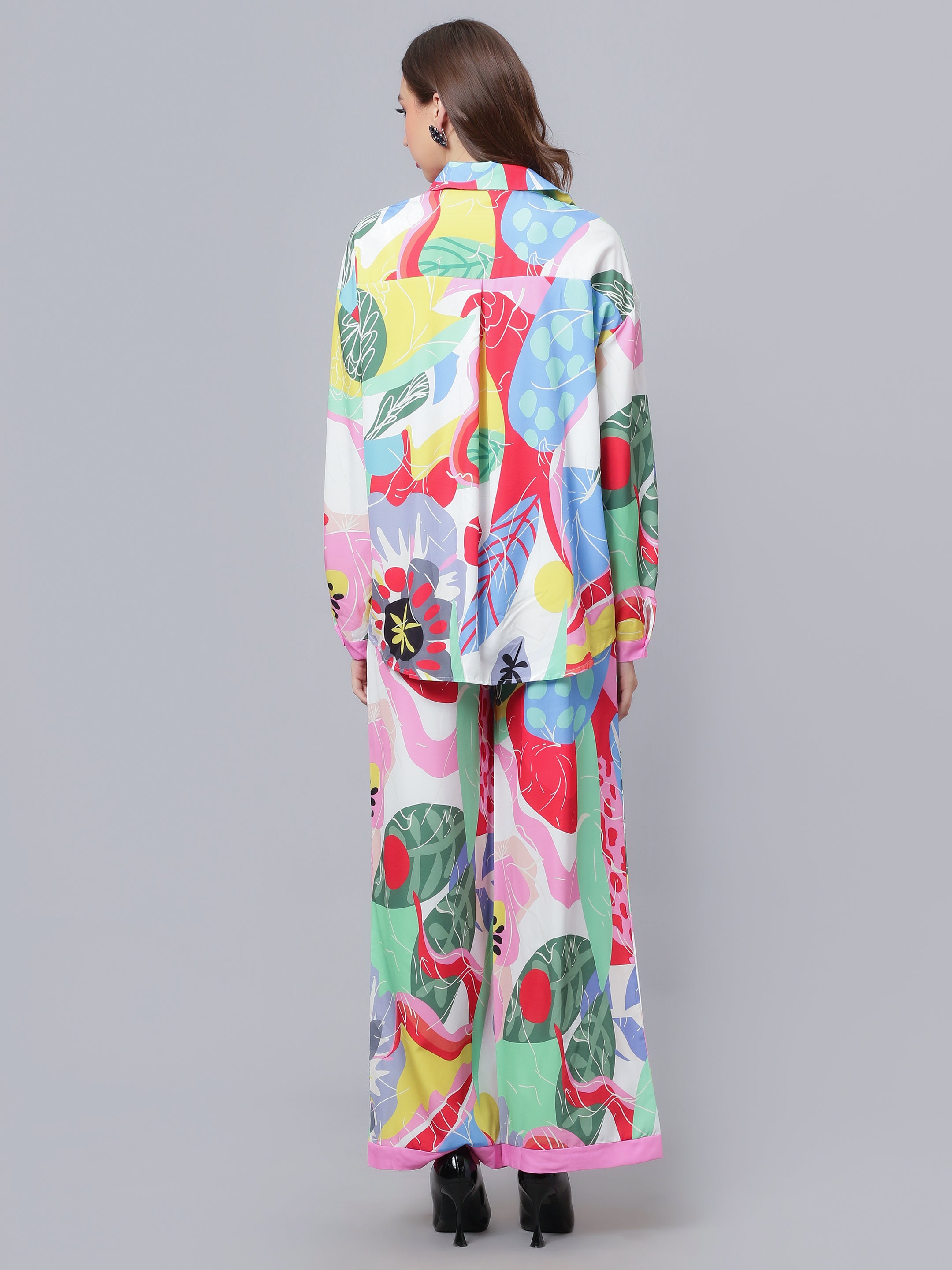 Multicolour Printed Two-Piece Set