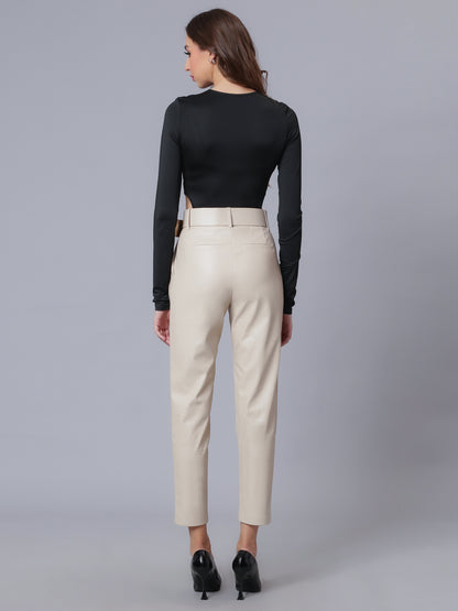 Faux Leather Winter Pants