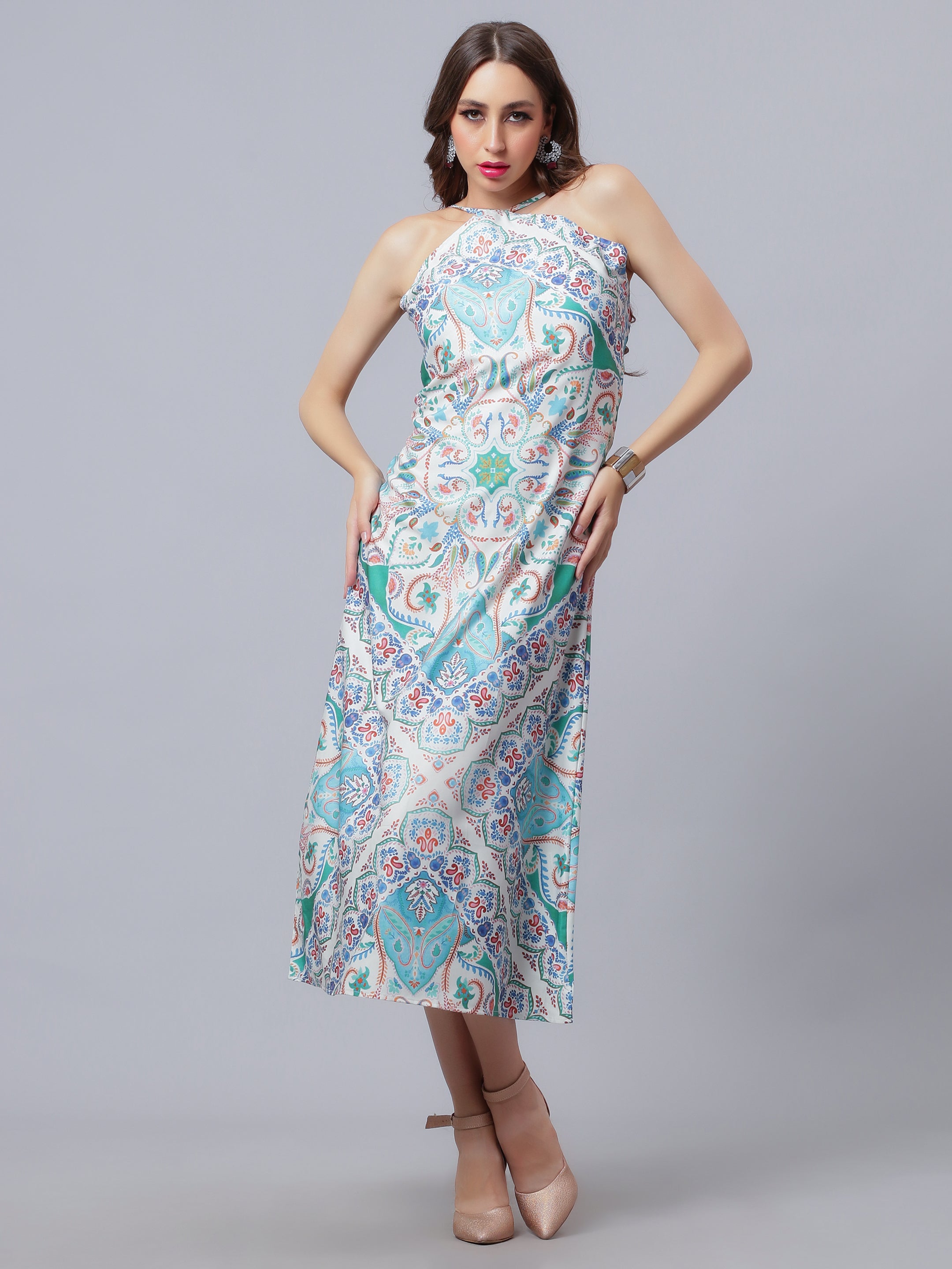 Geometric Printed Dress