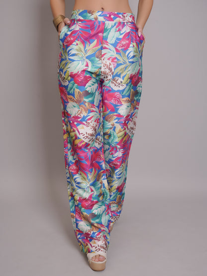 Floral Printed Pant Suit
