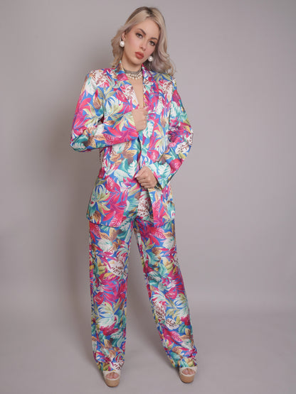 Floral Printed Pant Suit