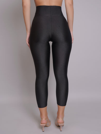 High Waisted Glossy Leggings
