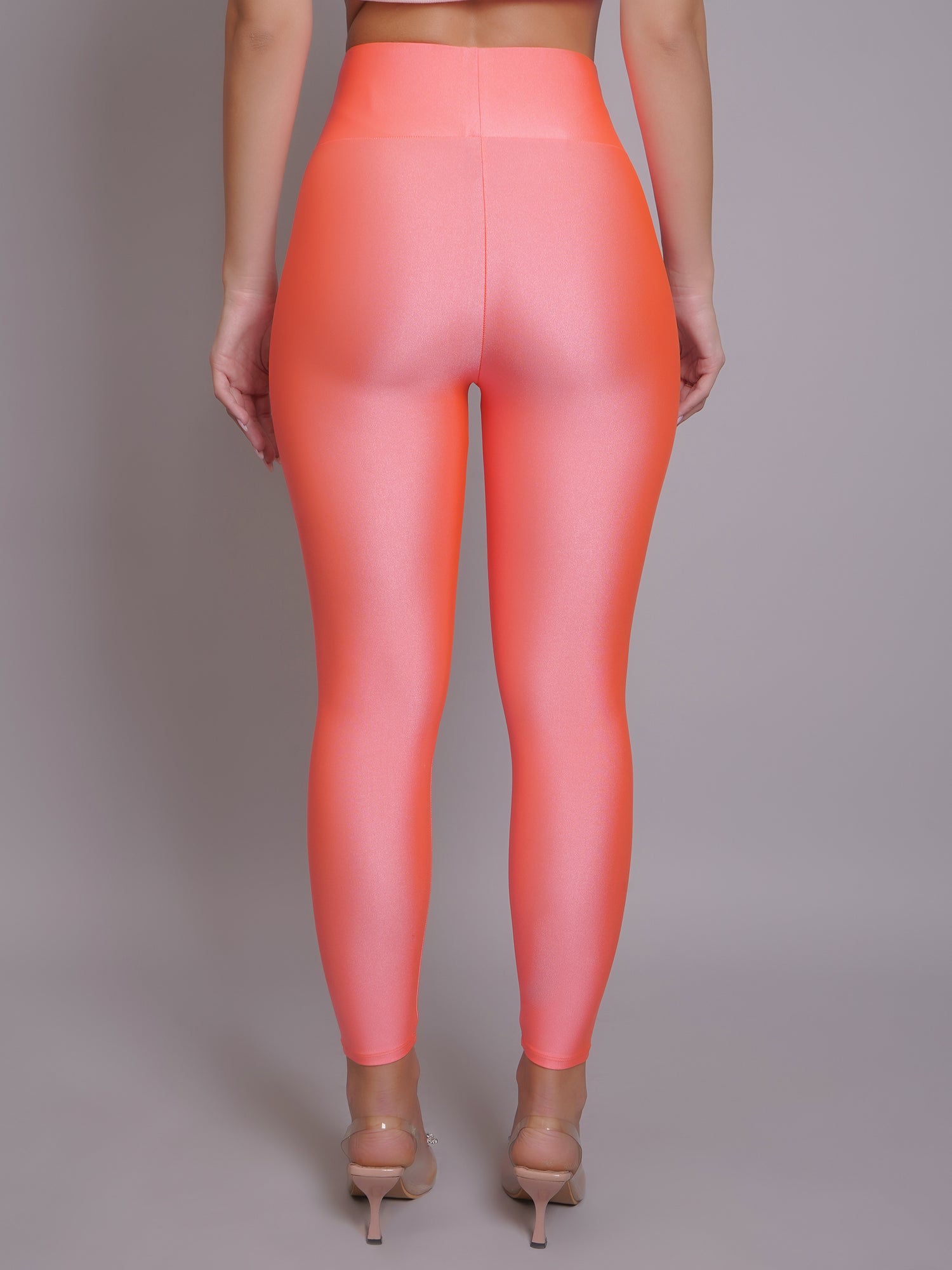 High Waisted Glossy Leggings