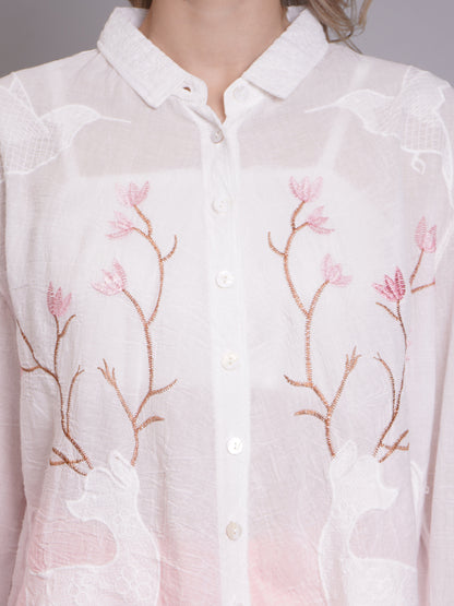Deer Embroidered Shirt