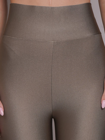 High Waisted Glossy Leggings