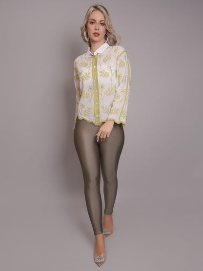 High Waisted Glossy Leggings