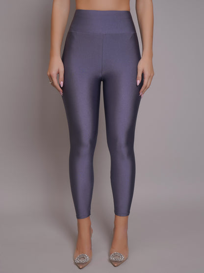 High Waisted Glossy Leggings