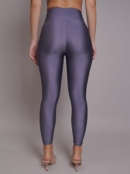 High Waisted Glossy Leggings