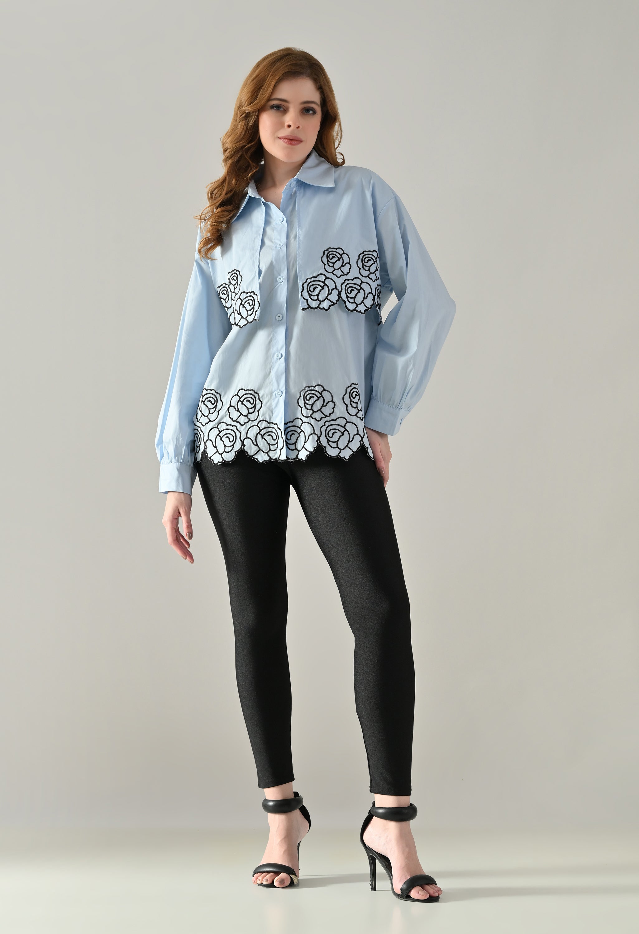 Flower Power Scalloped Shirt
