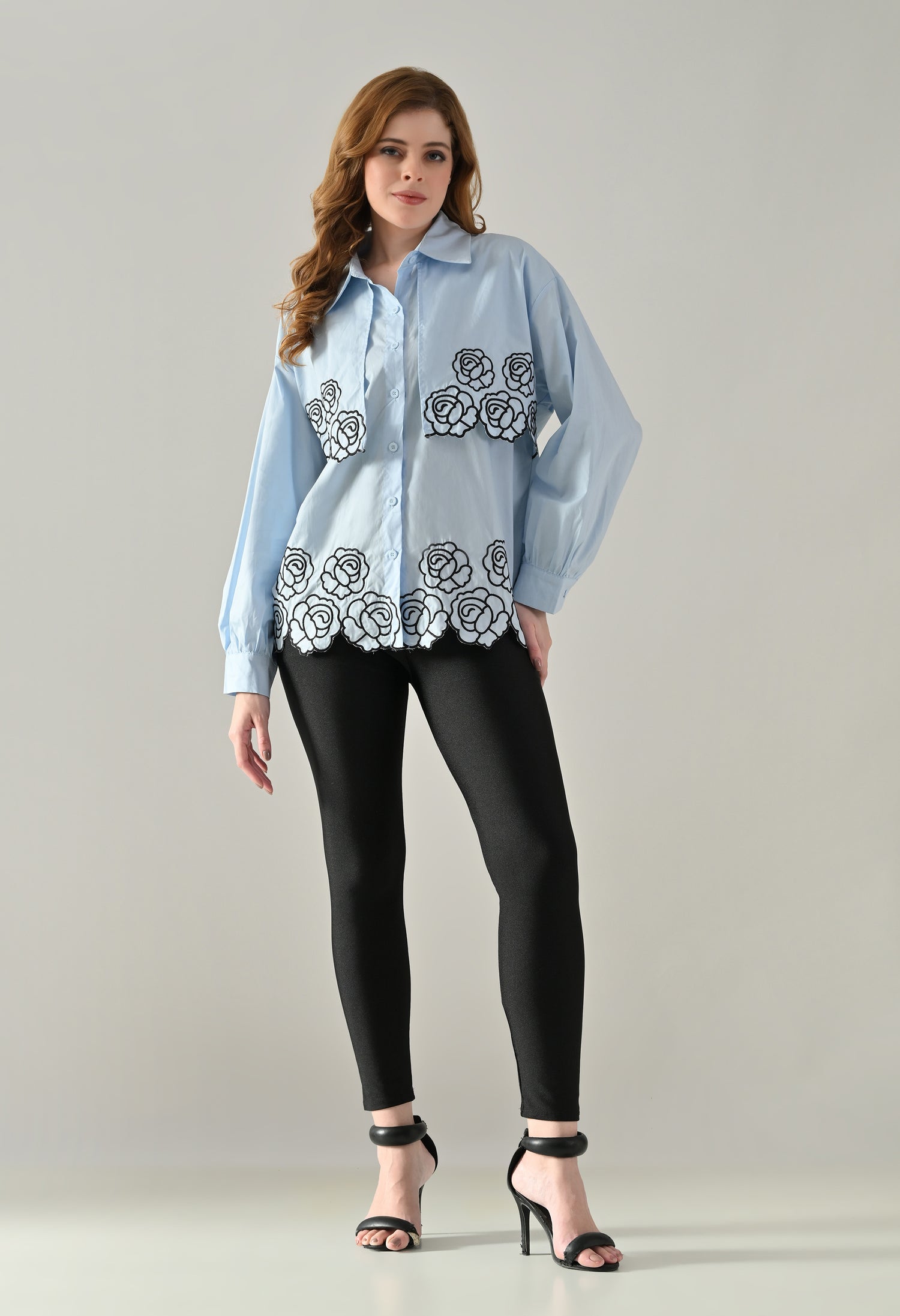 Flower Power Scalloped Shirt
