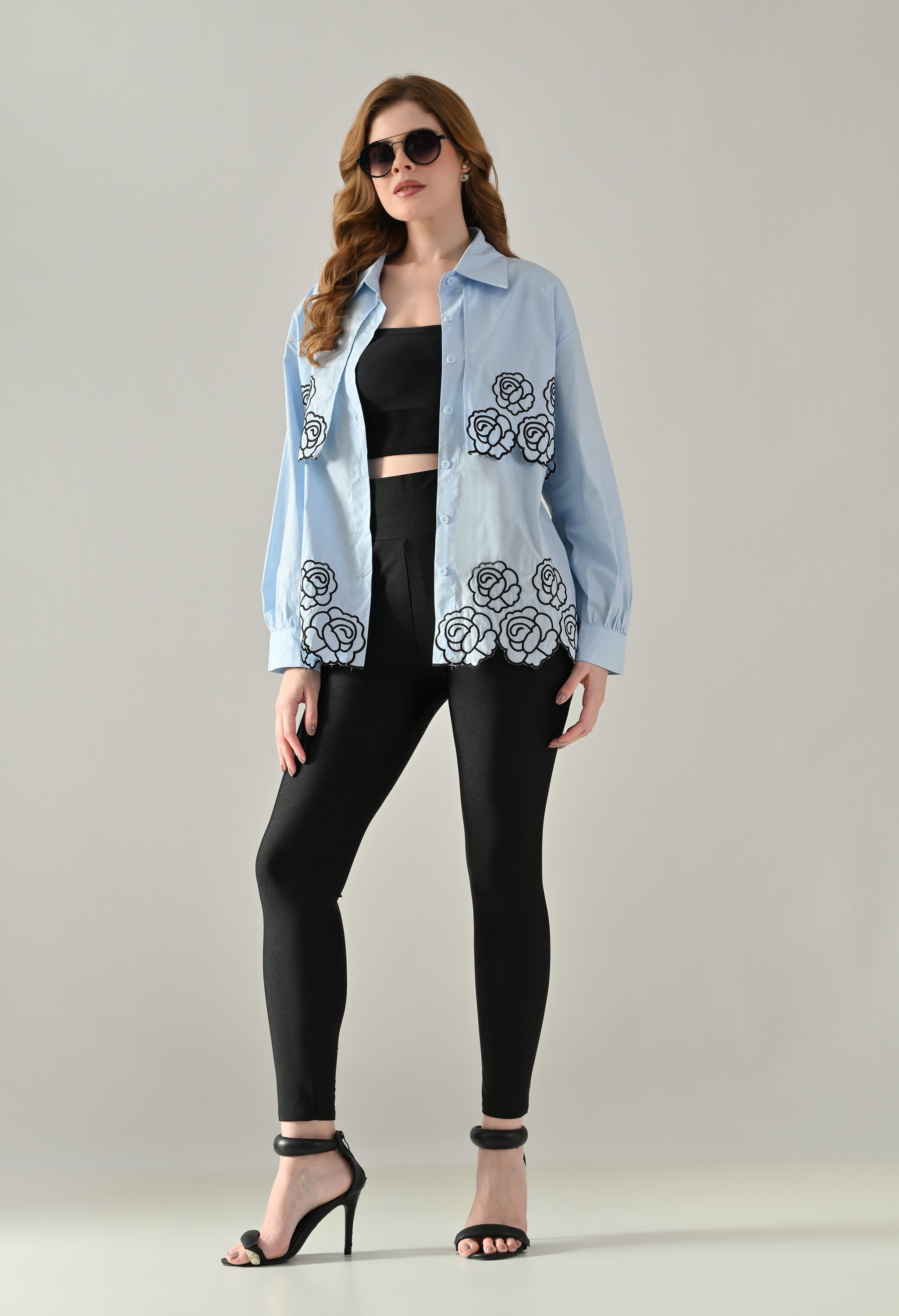 Flower Power Scalloped Shirt