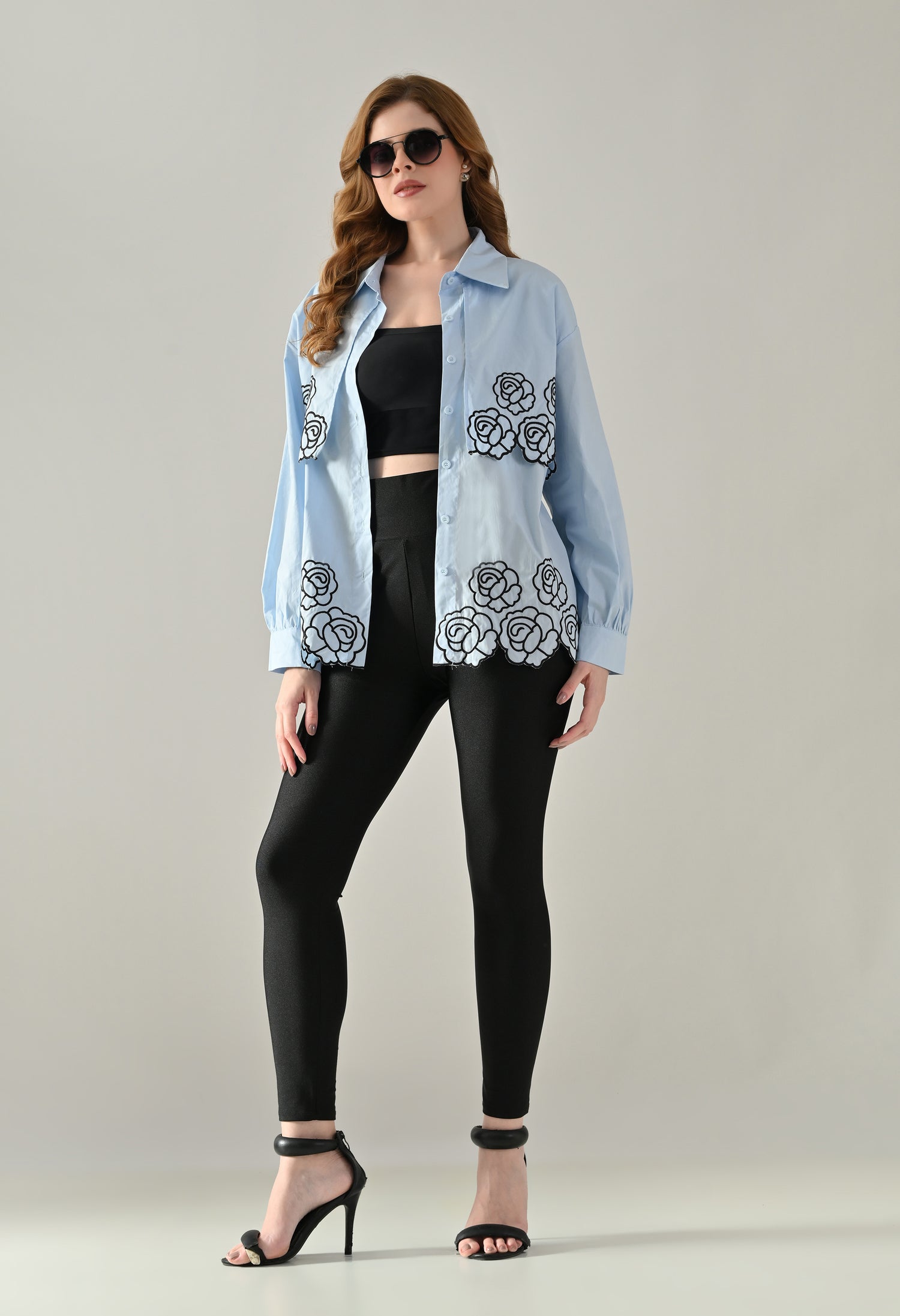 Flower Power Scalloped Shirt