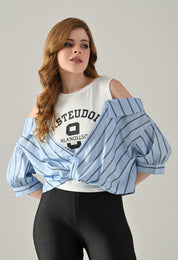Striped Fusion Tee